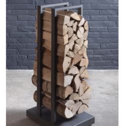 MOBILE LOG RACK - STUVGREY LARGE